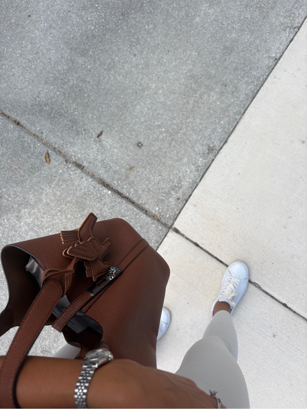 Brown Leather Tote Bag